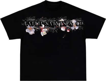 Faith Saints & Co.™ Black Art That Blossoms T-shirt - Faith Saints & Co.™